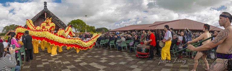Taniwha and Dragon Fetival at Orakei Marae 27-4-2013